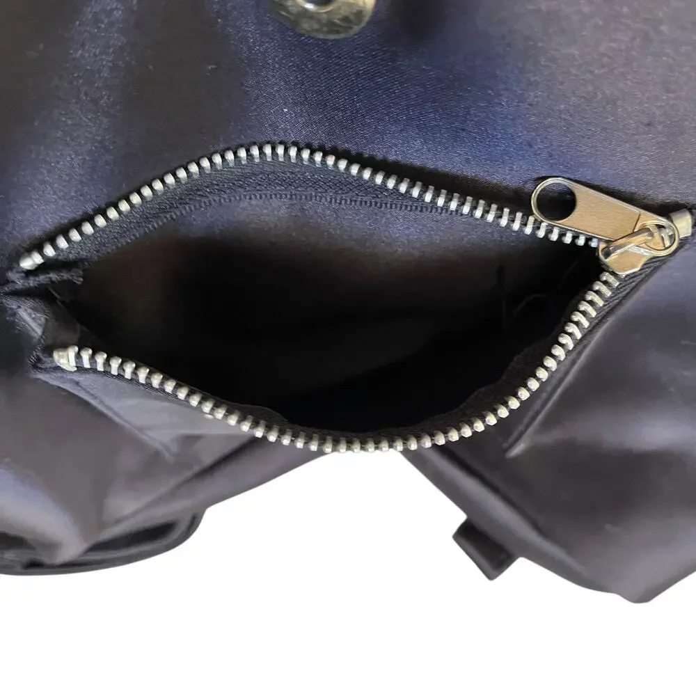 Ralph Lauren Polo Sport Vintage Navy Blue Satin Mini Backpack